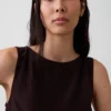 Keten Karışımlı Kısa Kesim Tank Top