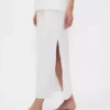 Keten Karışımlı Maxi Etek