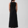 Keten Karışımlı Maxi Shift Elbise