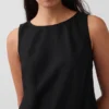Keten Karışımlı Maxi Shift Elbise
