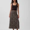 Keten Karışımlı Maxi Slip Etek
