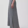 Keten Karışımlı Maxi Slip Etek