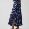 Keten Karışımlı Maxi Slip Etek