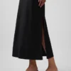 Keten Karışımlı Maxi Slip Etek