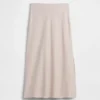 Keten Karışımlı Maxi Slip Etek