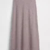 Keten Karışımlı Maxi Slip Etek