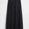 Keten Karışımlı Maxi Slip Etek