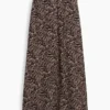 Keten Karışımlı Maxi Slip Etek