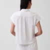 Keten Karışımlı Oversize Gömlek