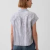 Keten Karışımlı Oversize Gömlek