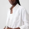 Keten Karışımlı Oversized Tunik Gömlek