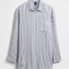 Keten Karışımlı Oversized Tunik Gömlek