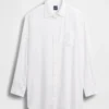 Keten Karışımlı Oversized Tunik Gömlek