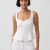 Keten Karışımlı Peplum Üst Giyim