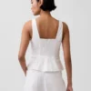 Keten Karışımlı Peplum Üst Giyim