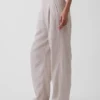Keten Karışımlı Rahat Barrel Pantolon