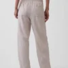 Keten Karışımlı Rahat Barrel Pantolon