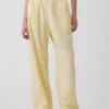 Keten Karışımlı Rahat Geniş Paça Pantolon
