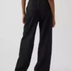 Keten Karışımlı Rahat Geniş Paça Pantolon