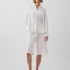 Keten Karışımlı Rahat Kolay Culotte Pantolon
