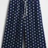 Keten Karışımlı Rahat Kolay Culotte Pantolon