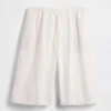 Keten Karışımlı Rahat Kolay Culotte Pantolon