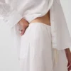 Keten Karışımlı Rahat Kolay Culotte Pantolon