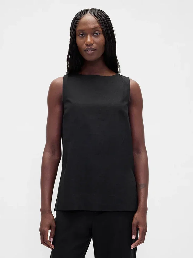 Keten Karışımlı Tank Top