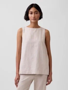 Keten Karışımlı Tank Top