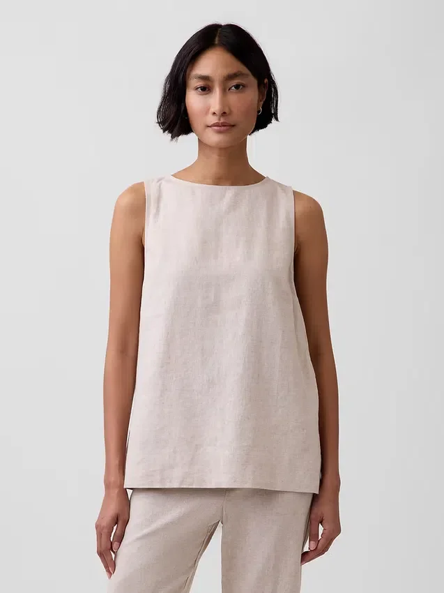 Keten Karışımlı Tank Top