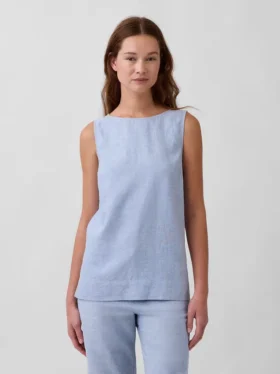 Keten Karışımlı Tank Top