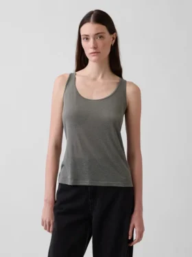 Keten Karışımlı Tank Top