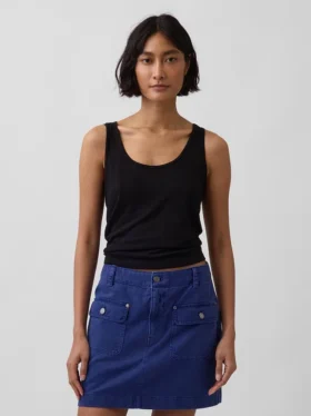 Keten Karışımlı Tank Top