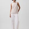 Keten Karışımlı Tank Top