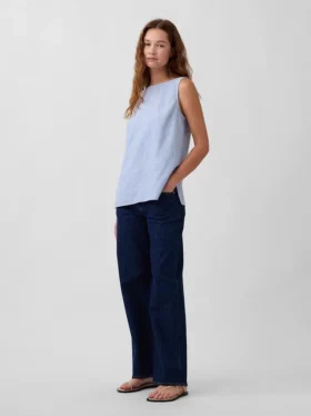 Keten Karışımlı Tank Top