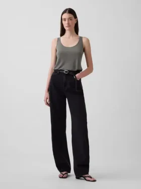 Keten Karışımlı Tank Top