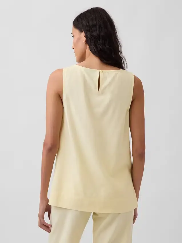 Keten Karışımlı Tank Top