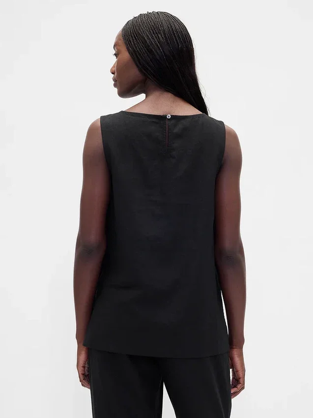 Keten Karışımlı Tank Top