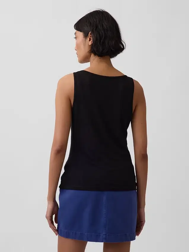 Keten Karışımlı Tank Top