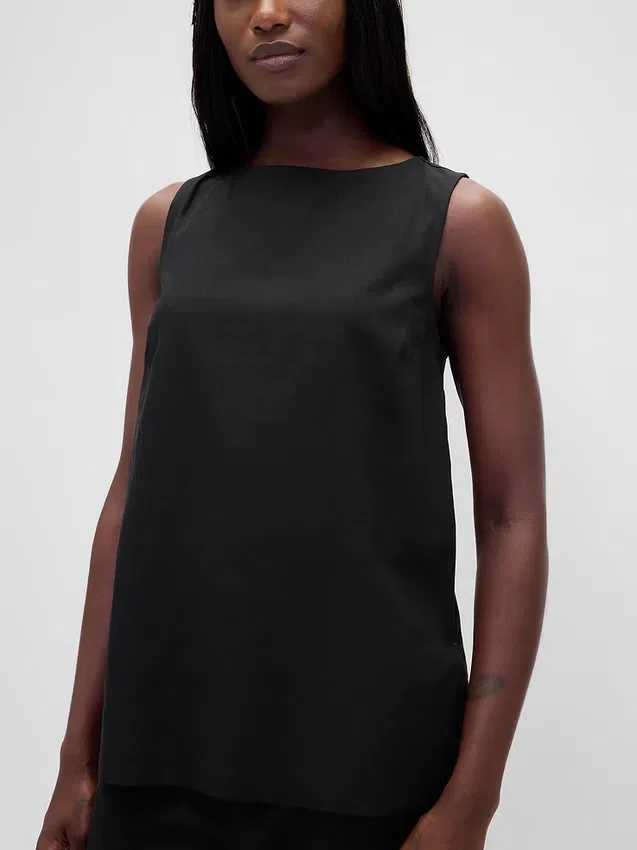 Keten Karışımlı Tank Top