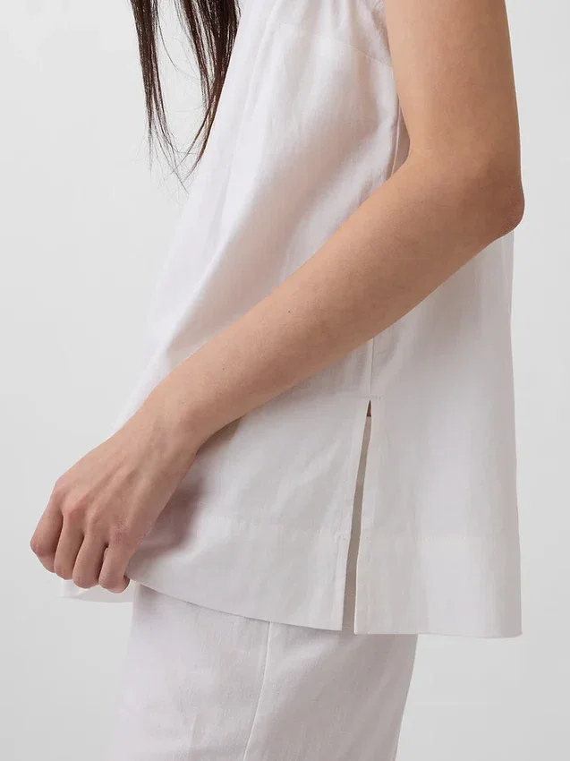 Keten Karışımlı Tank Top