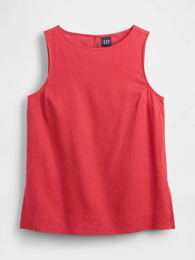 Keten Karışımlı Tank Top