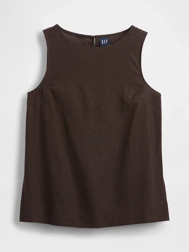 Keten Karışımlı Tank Top