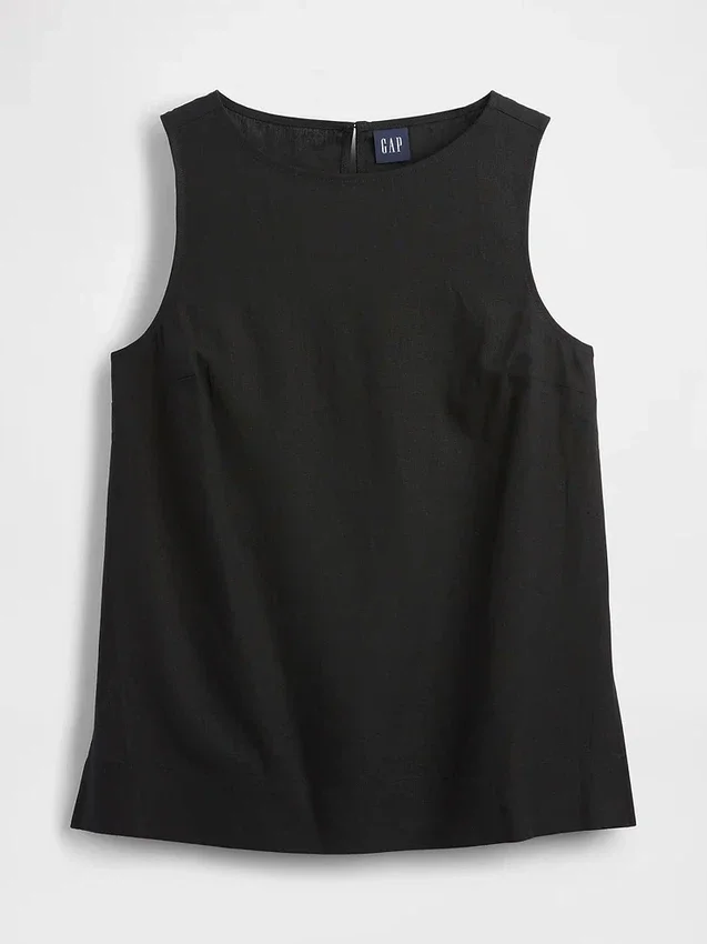 Keten Karışımlı Tank Top