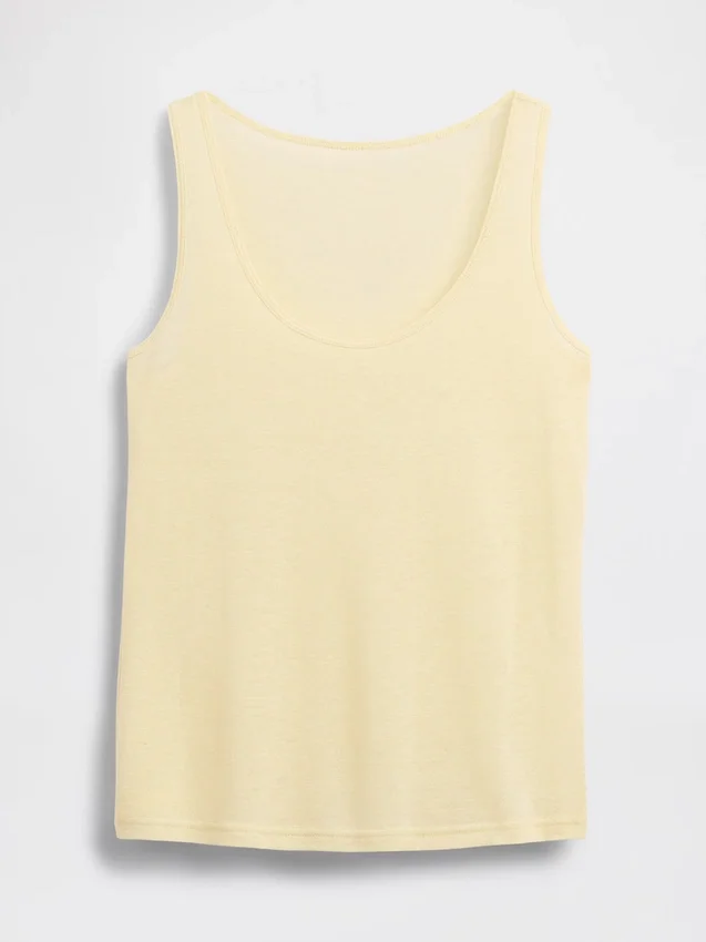 Keten Karışımlı Tank Top