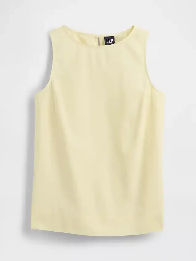 Keten Karışımlı Tank Top