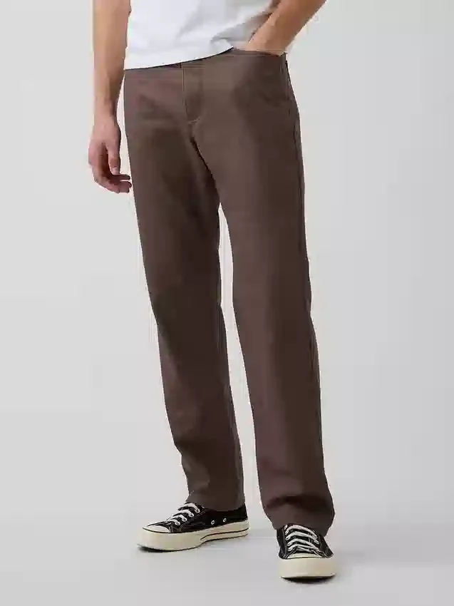 Keten-Pamuklu Bol Düz Pantolon