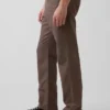 Keten-Pamuklu Bol Düz Pantolon