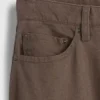 Keten-Pamuklu Bol Düz Pantolon