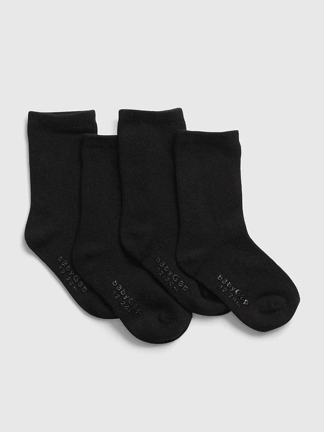 Küçük Çocuk Crew Çorapları (4'lü Paket)